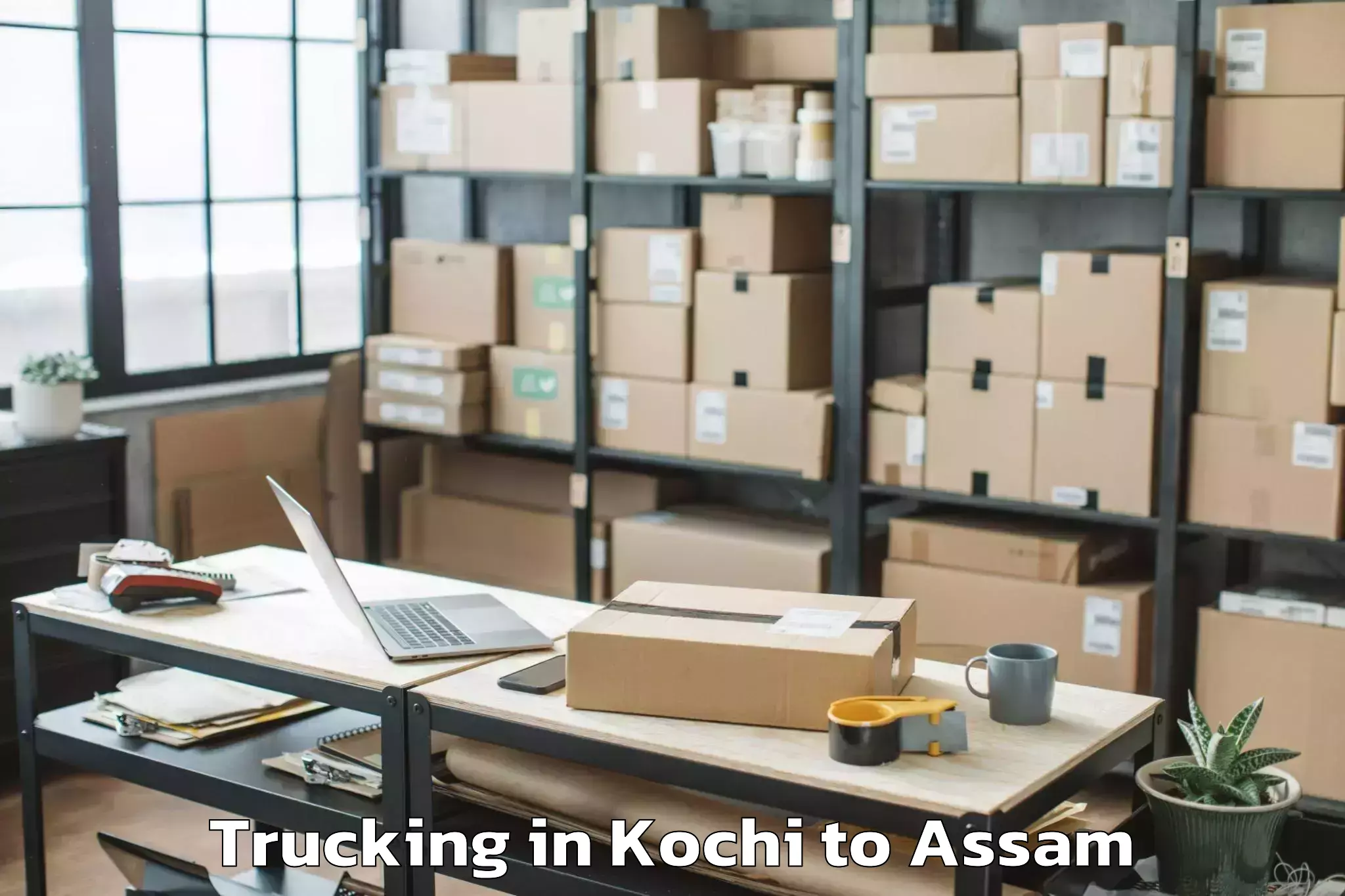 Book Kochi to Chaboti Trucking Online